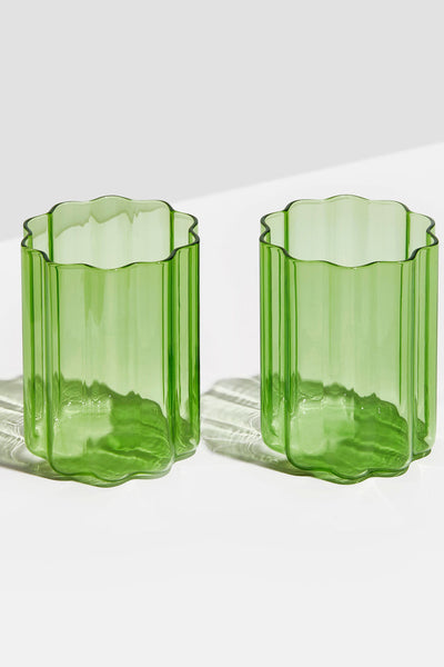 Wave Tumbler Glasses Set of 2