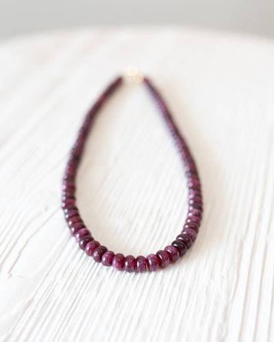 Purple 17" Beaded Necklace