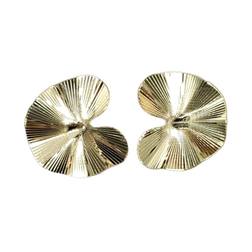 18k Gold Plated Lily Pad Earrings