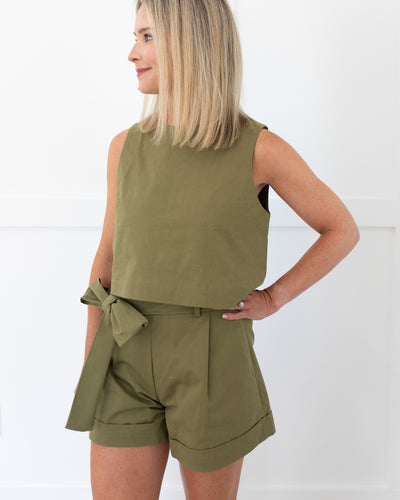 Dani Top in Olive