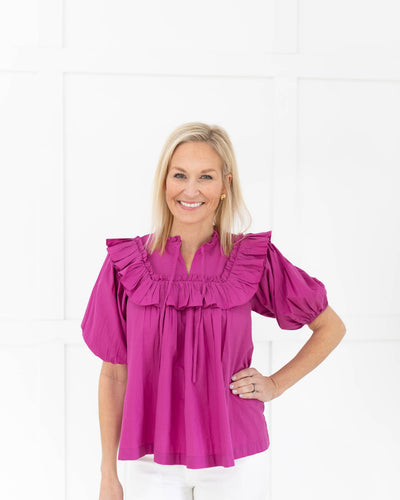 Janet Blouse in Magenta
