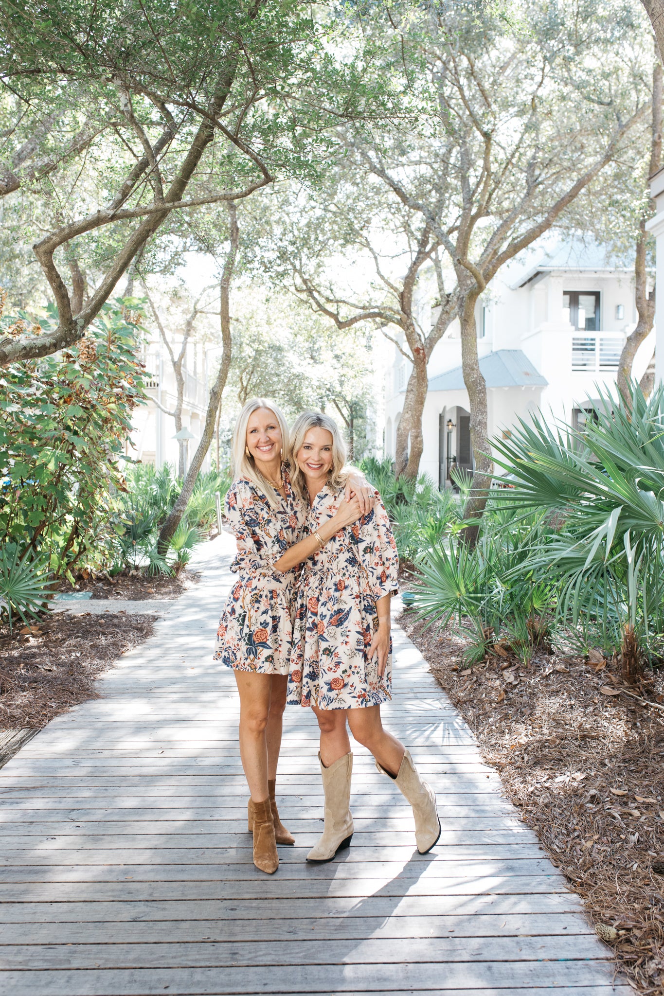 Caroline Dress in Fall Floral Print