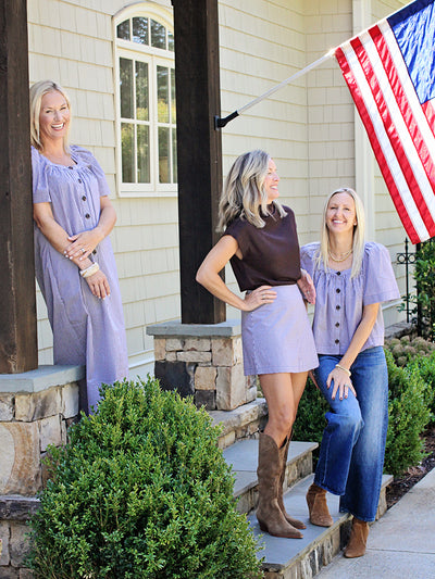 Short Sleeve Brown Knit Top