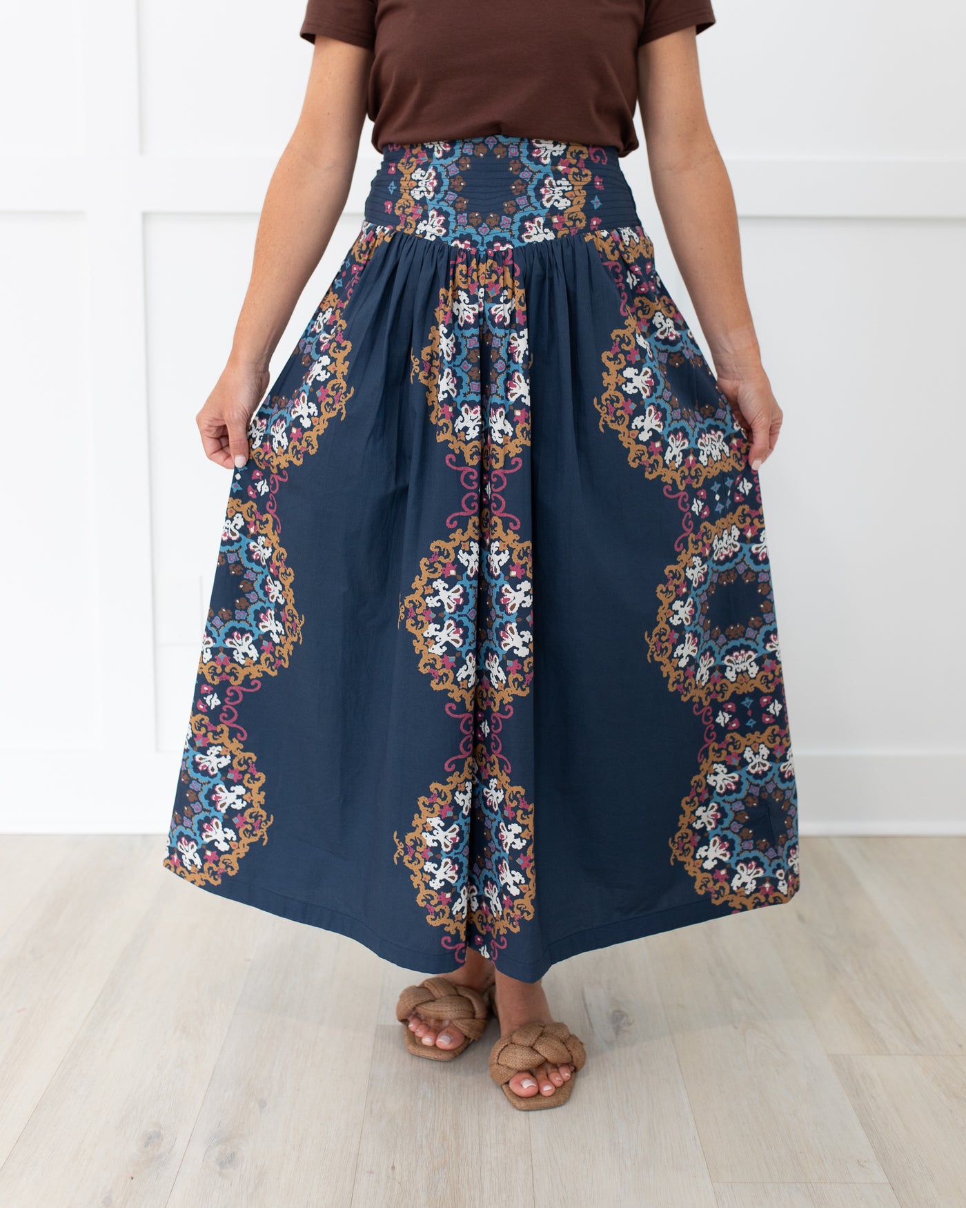 Esmeralda Ankle Skirt in Venezia Blue