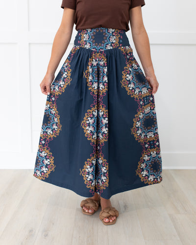 Esmeralda Ankle Skirt in Venezia Blue