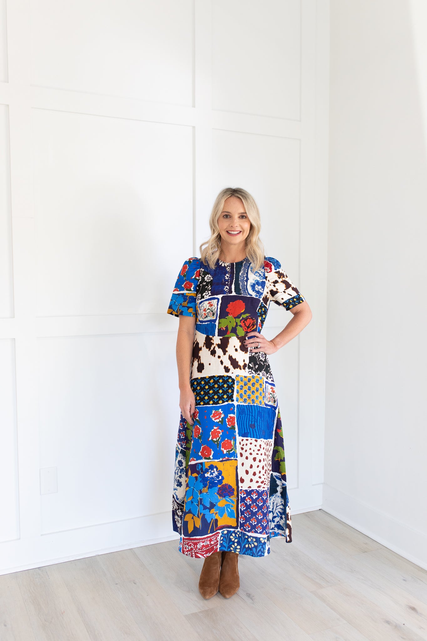 Casey Dress in Nightingale by Hunter Bell