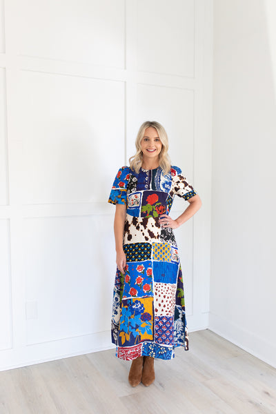 Casey Dress in Nightingale by Hunter Bell