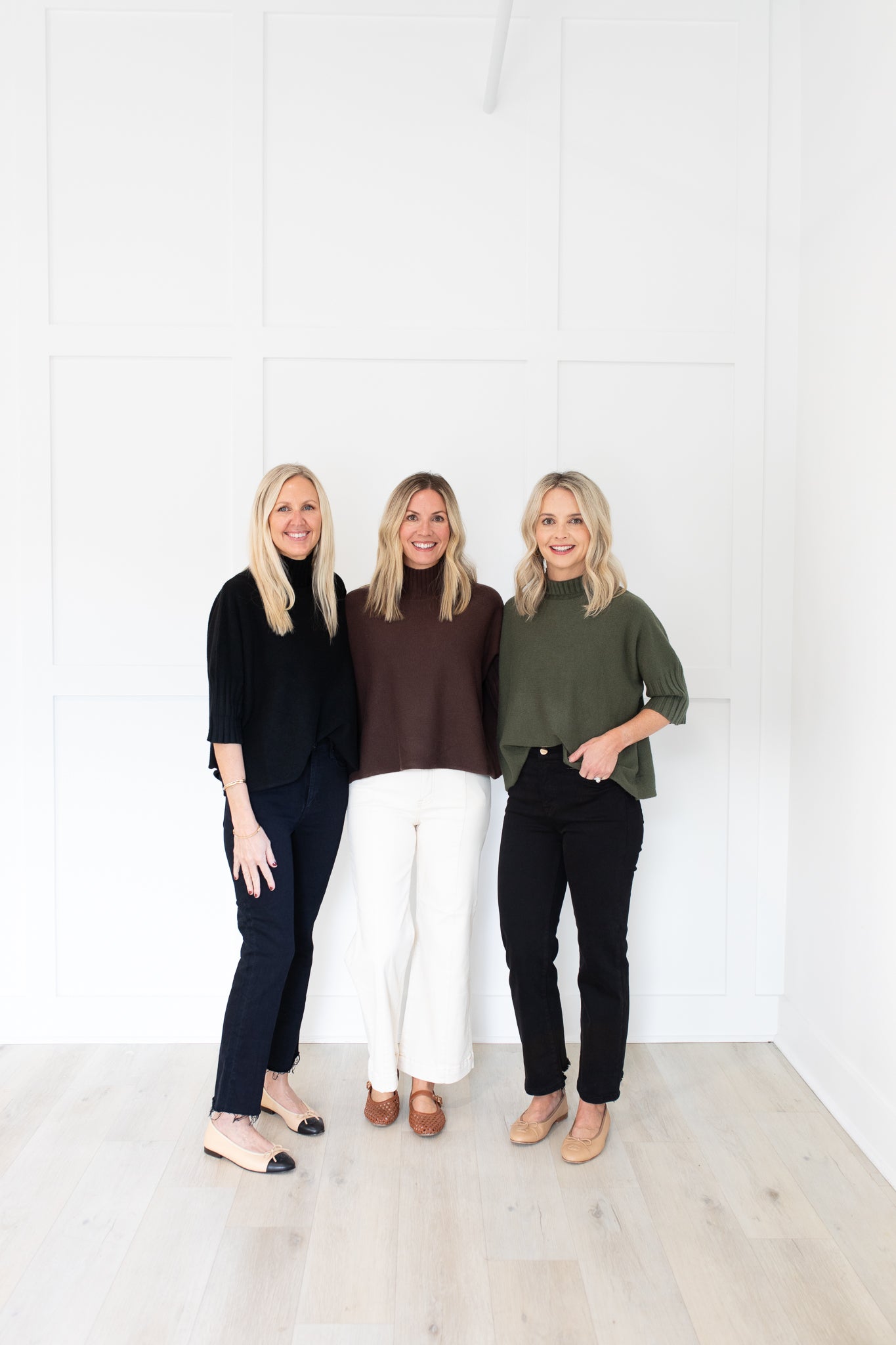 Blue Mock Neck Sweater