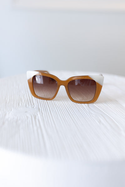 Lizzy Sunglasses in Salted Caramel by DIFF