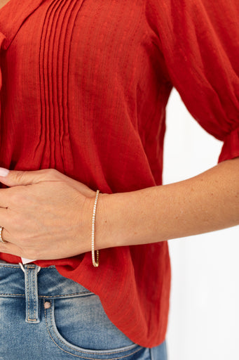 Gold Diamond Tennis Bracelet