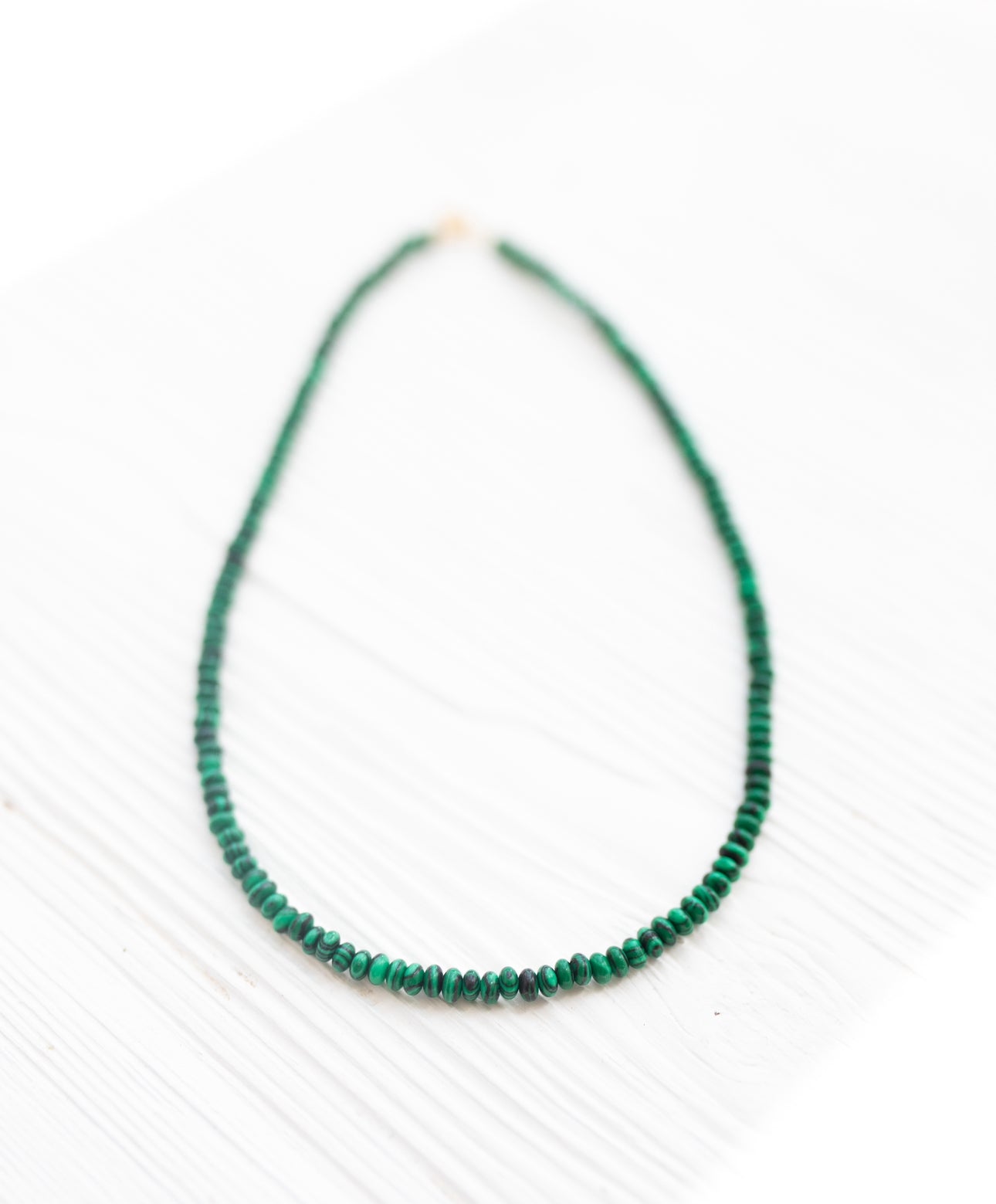 Green and Black Beaded Necklace