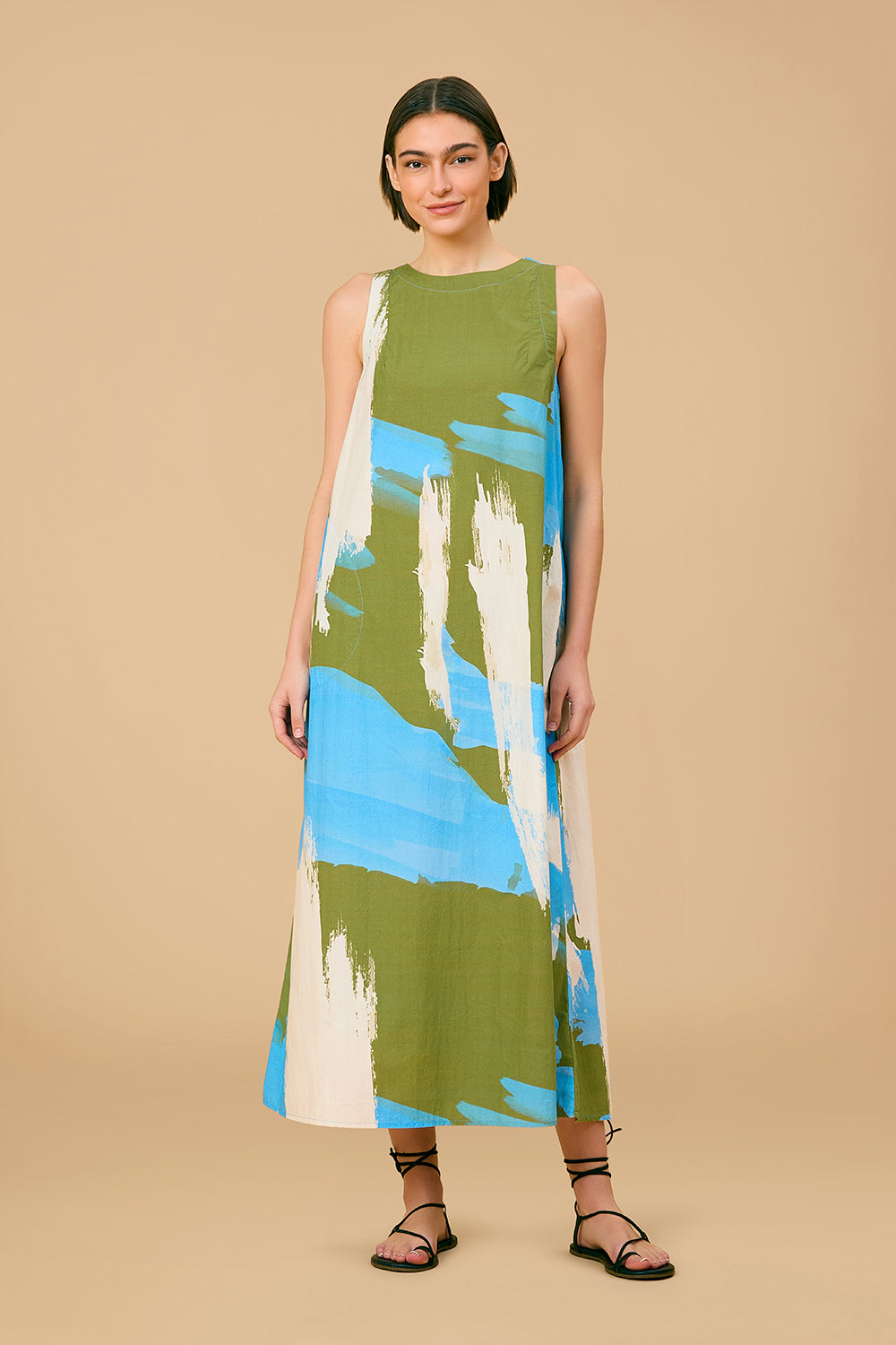 Dani Dress in Brushstroke