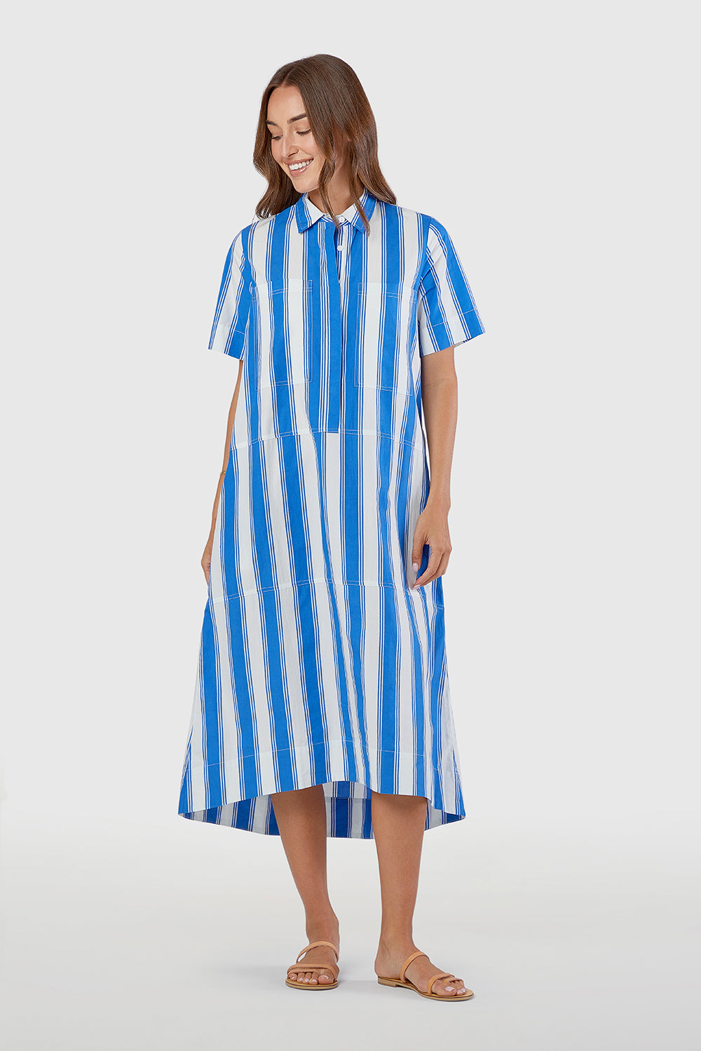 City Dress in French Stripe