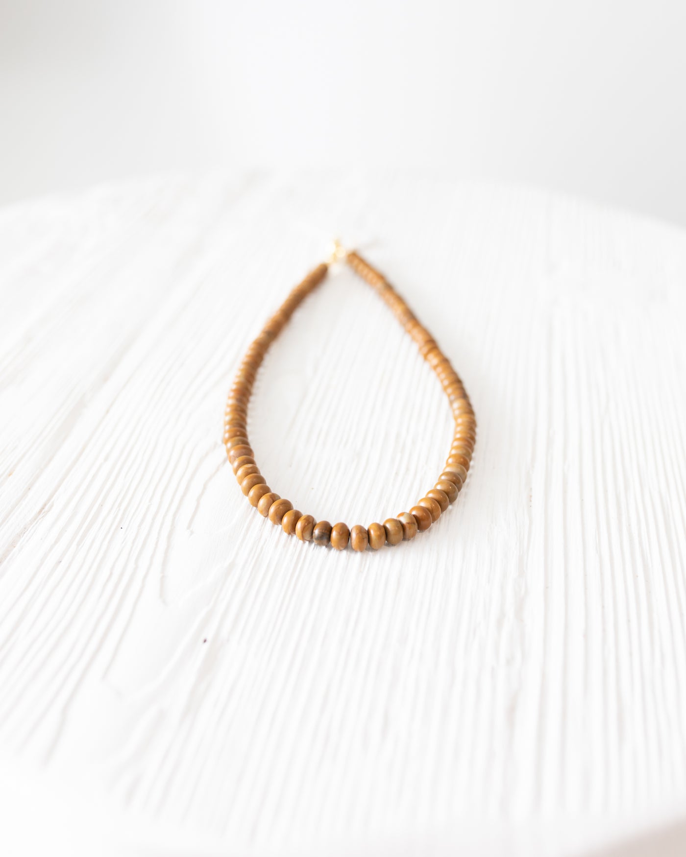 Wood Jasper 17" Beaded Necklace