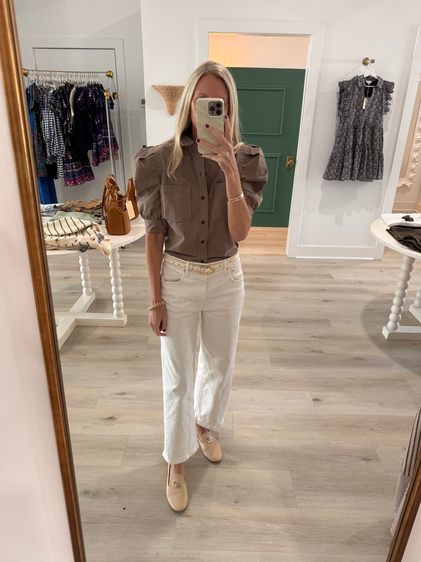 Blaire Top in Taupe
