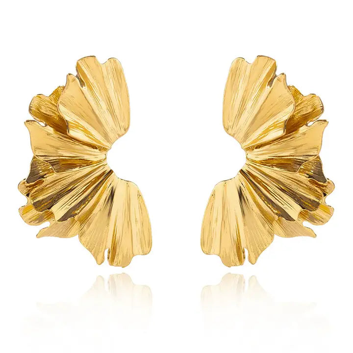 Gold Wave Earrings