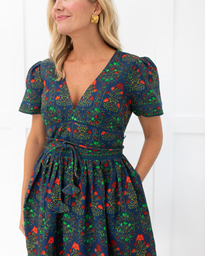 Roan Dress in Midnight Garden by Hunter Bell