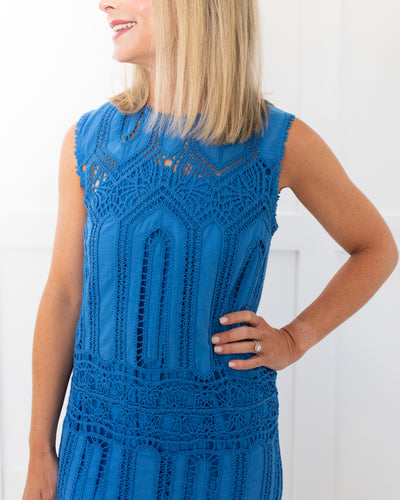 Stowe Dress in French Blue