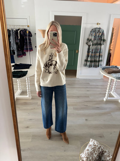 Ivory Cowboy Sweater
