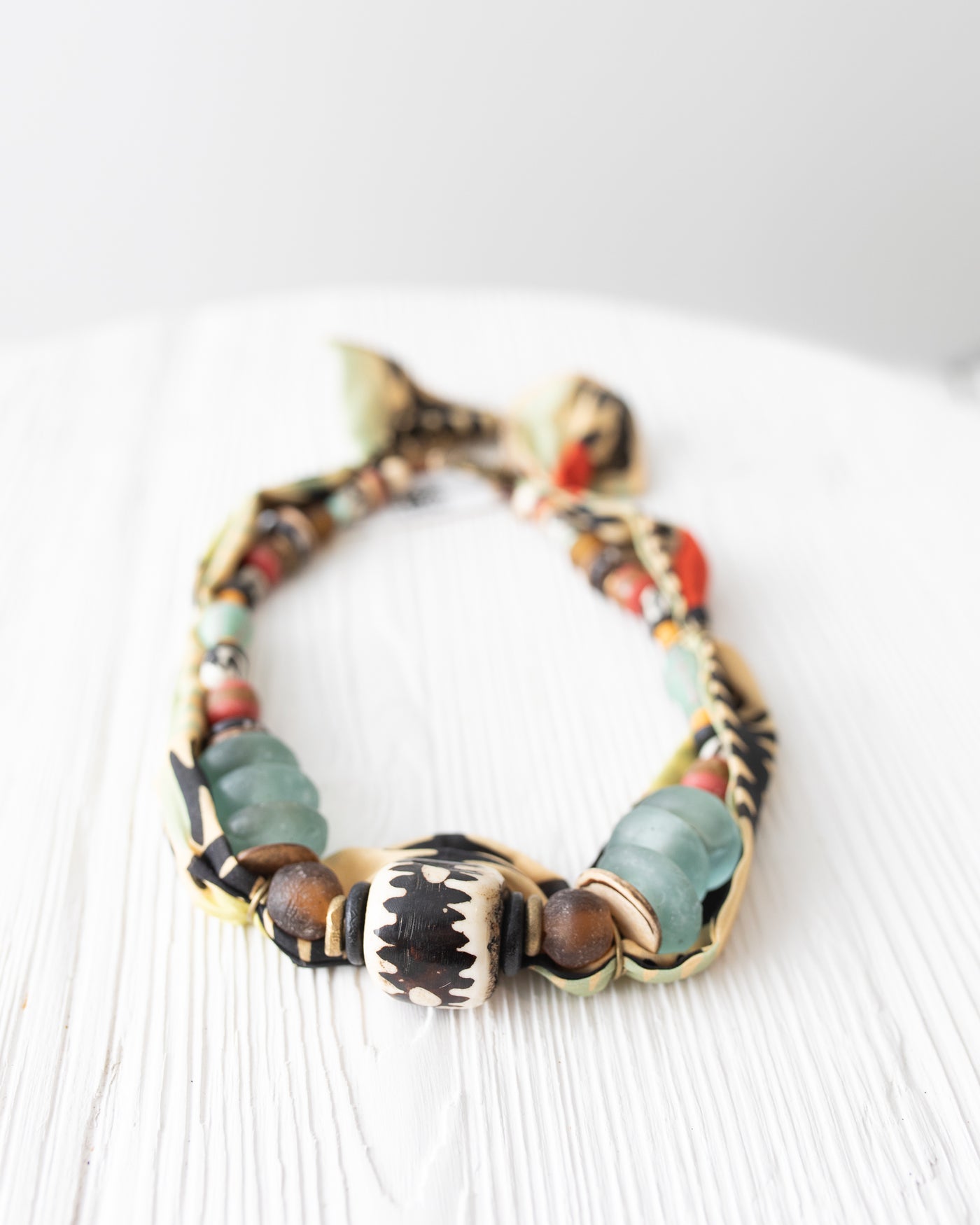 Beaded Aztek Bandana Necklace
