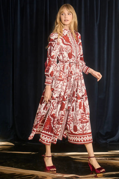 Rosie Dress in Central Park Toile by Hunter Bell