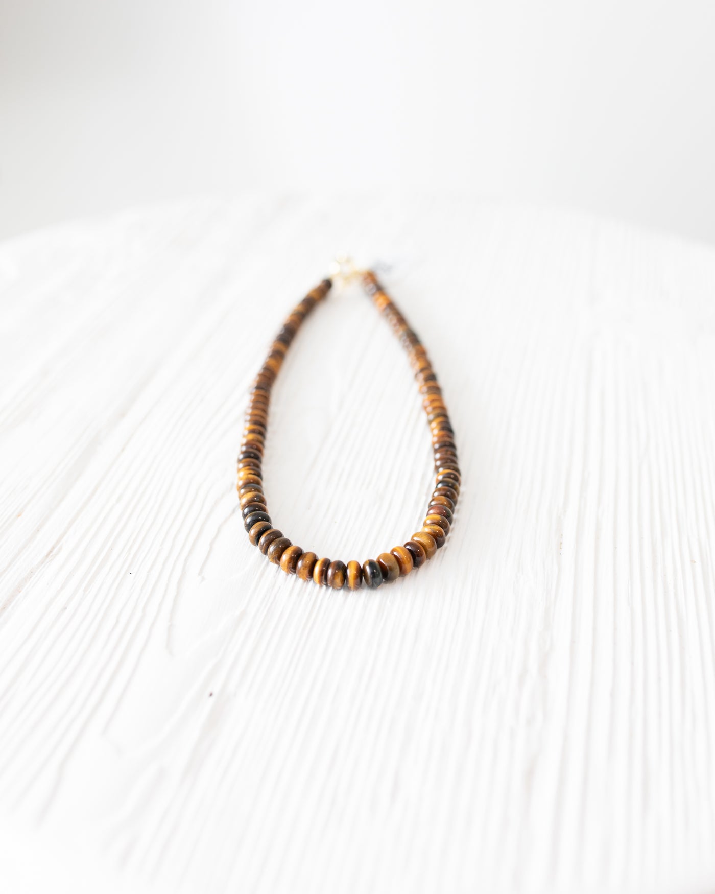 Tiger's Eye Brown 17" Beaded Necklace