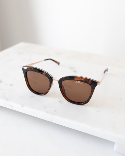 Caliente Tortoise Shell Sunglasses in Rose Gold Polarized