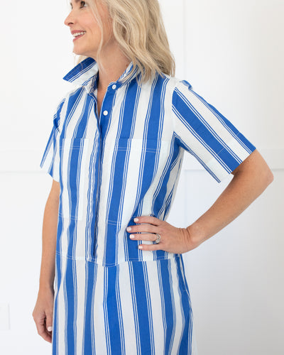 City Dress in French Stripe