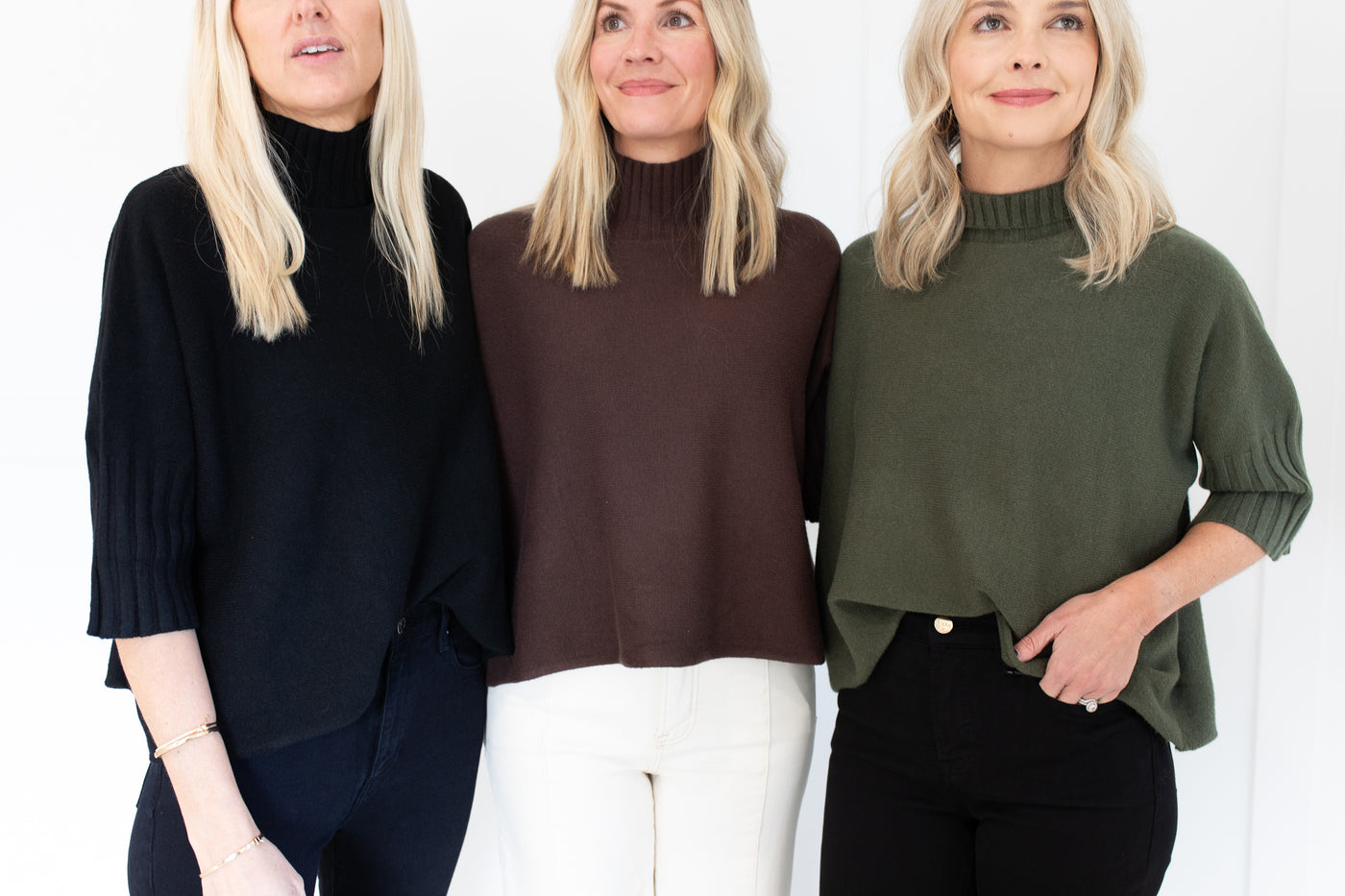 Black Mock Neck Sweater