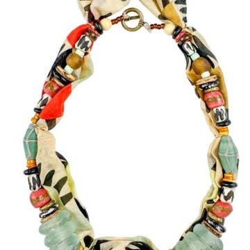 Beaded Aztek Bandana Necklace