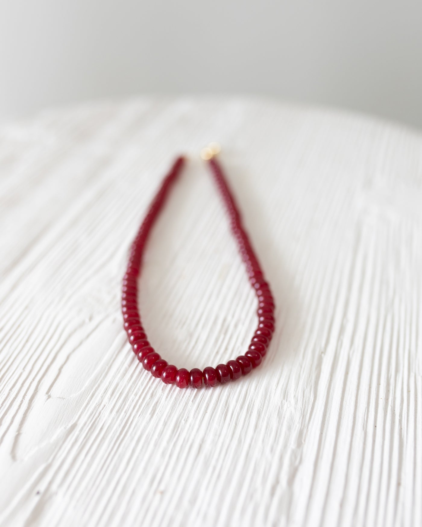 Maroon 17" Beaded Necklace