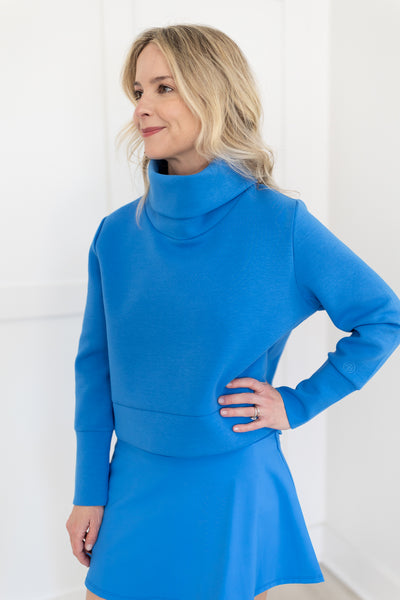 The Everyother Day Pullover in Cerulean
