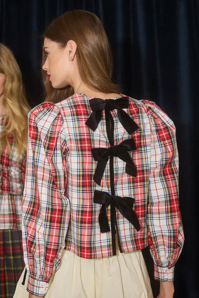 Lottie Top in Carlyle Plaid by Hunter Bell