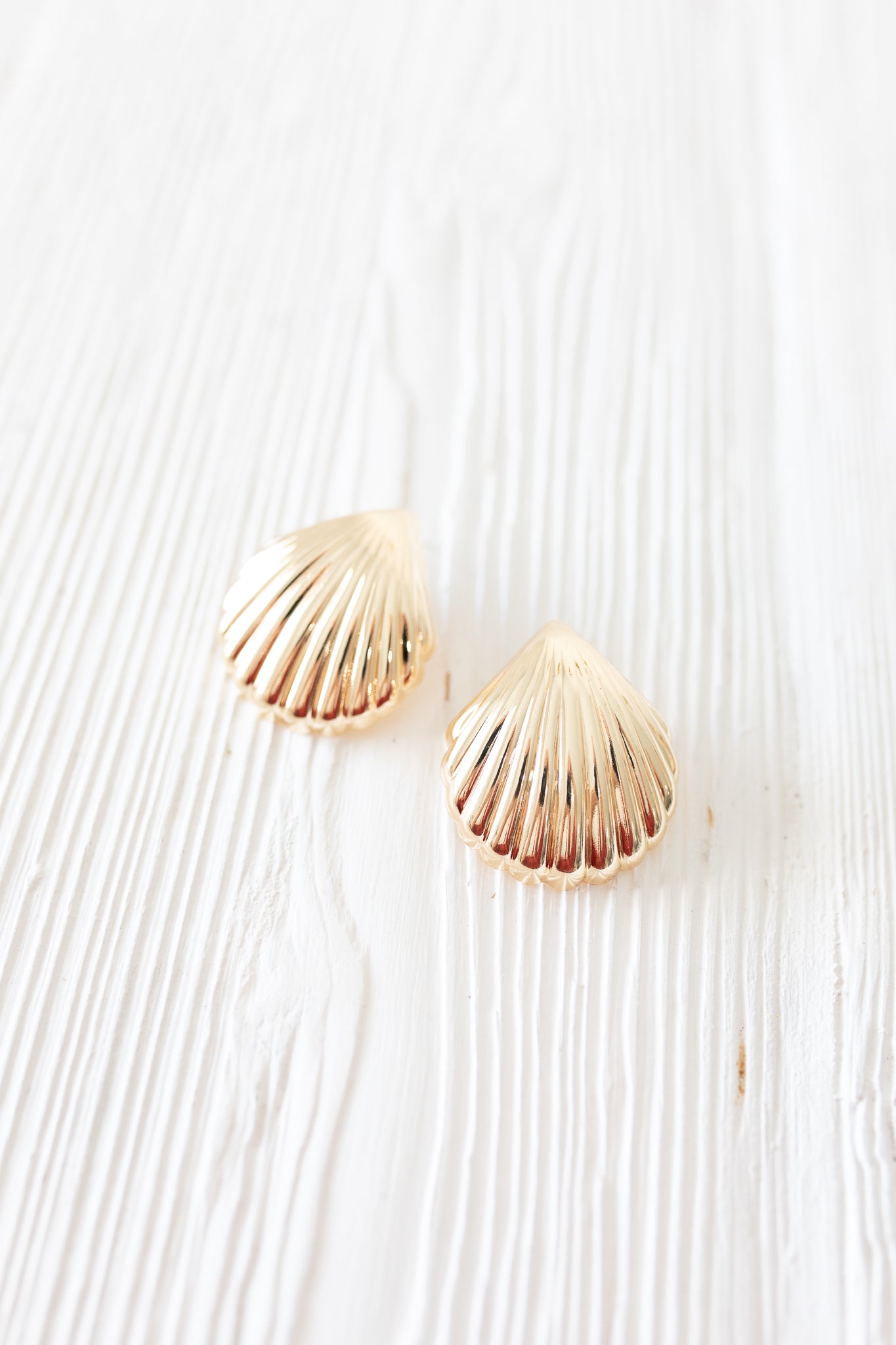 Gold Seashell Earrings