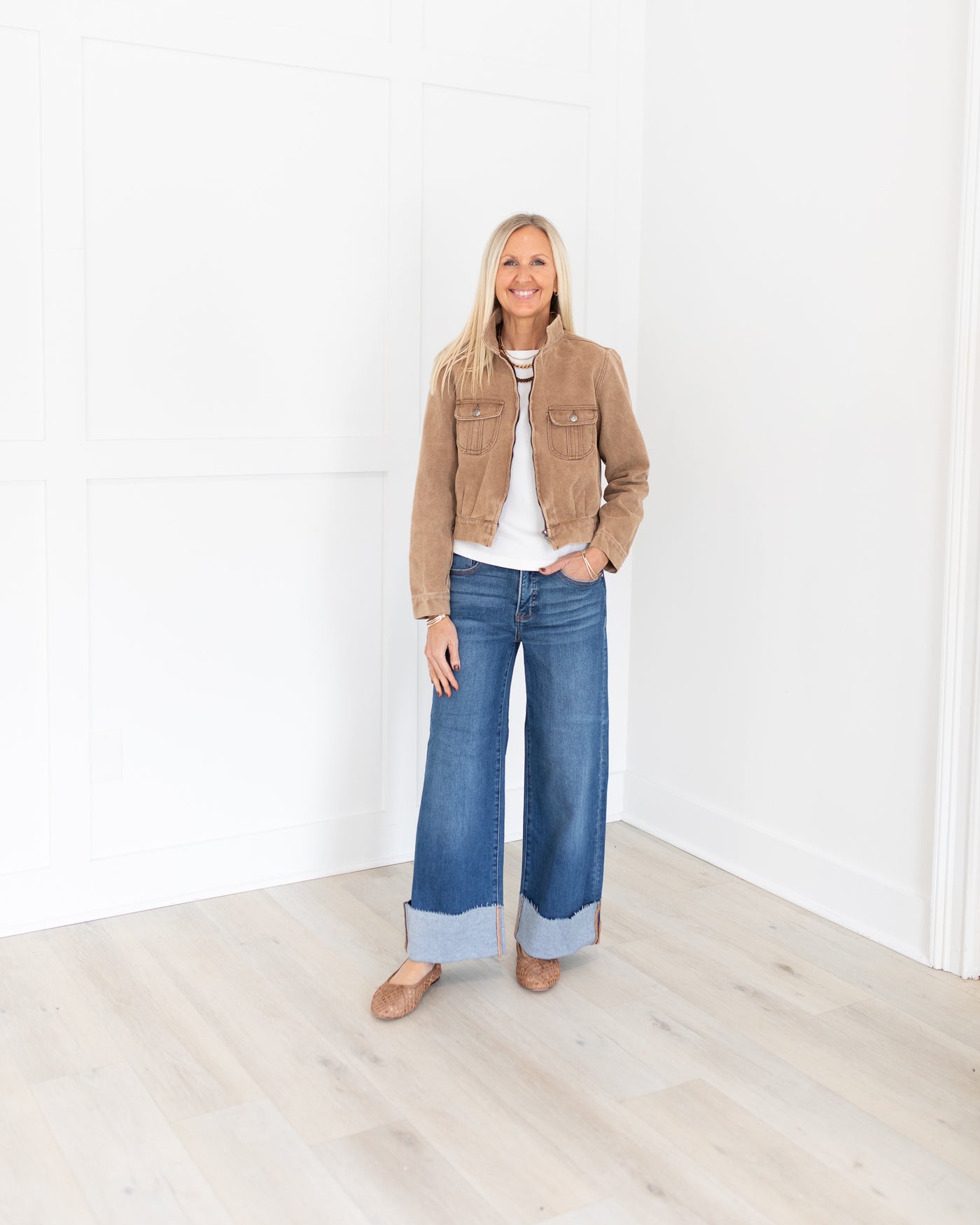 Taupe Denim Pocket Jacket