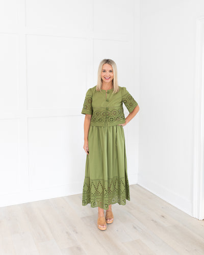 Heidi Top in Moss
