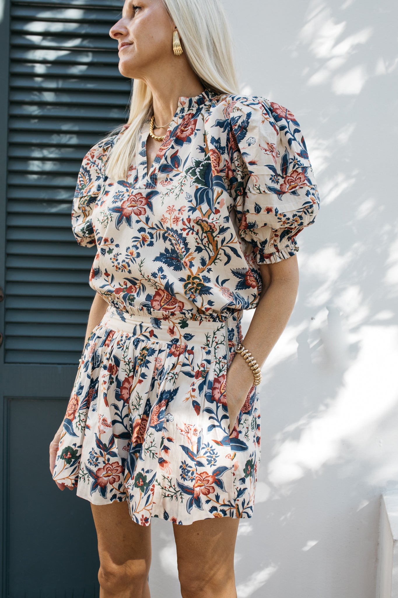James Top in Fall Floral