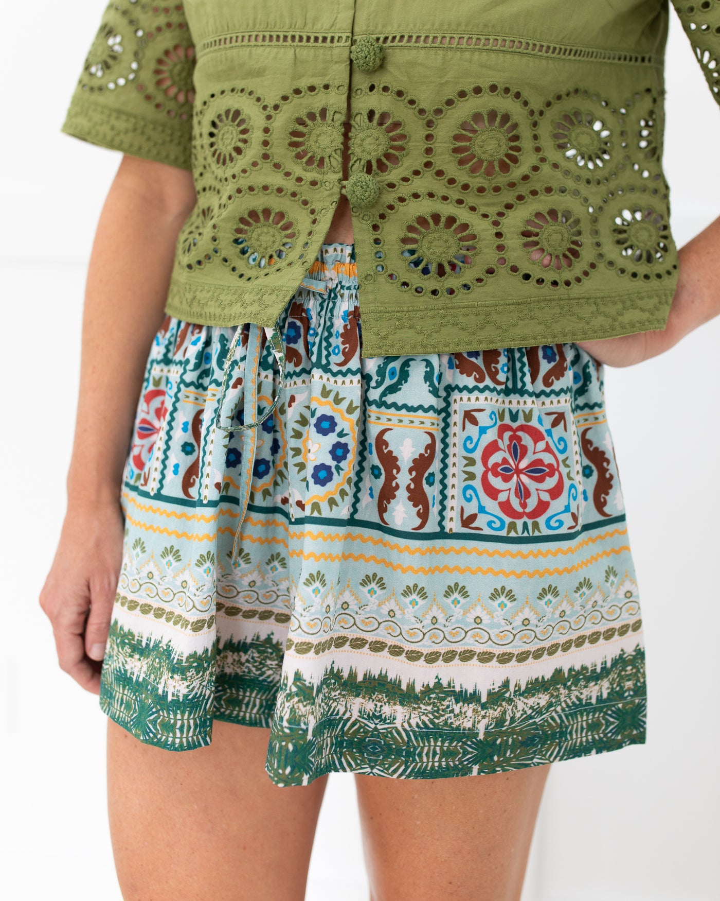 Heidi Top in Moss