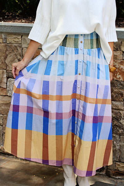 Georgia Skirt in Shetland Check