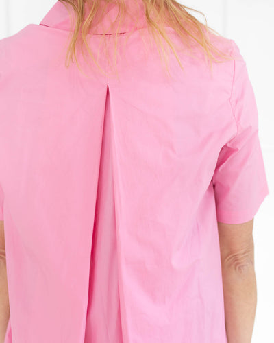 Pink A-line Shirt Dress
