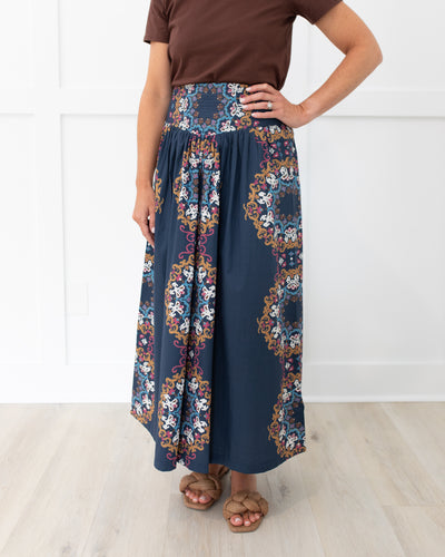 Esmeralda Ankle Skirt in Venezia Blue