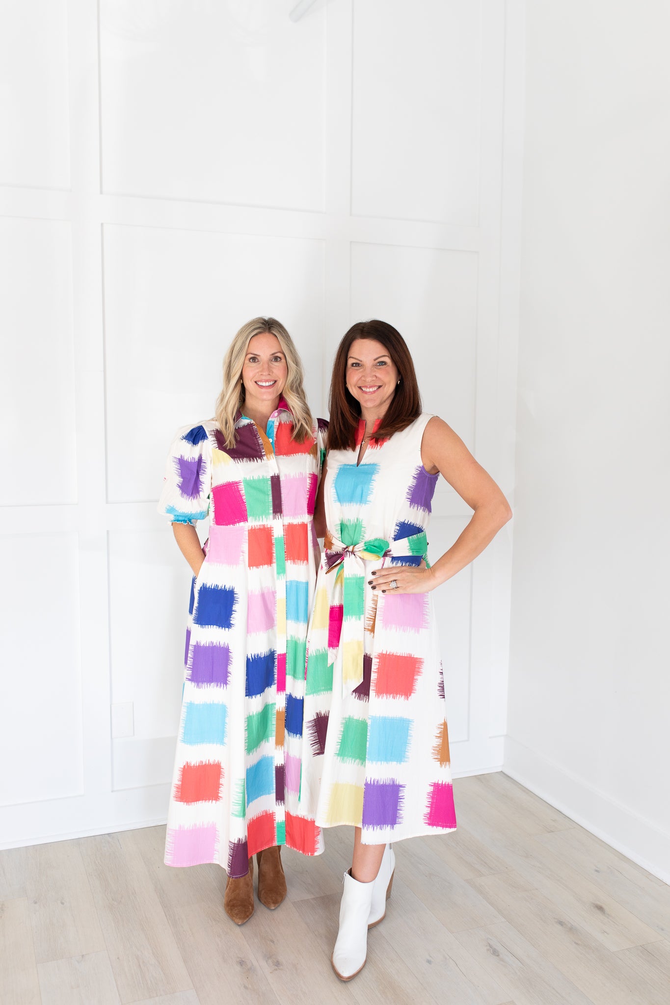 Rosie Dress in Brushstrokes