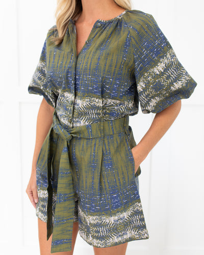 Jane Romper in Wild Palms