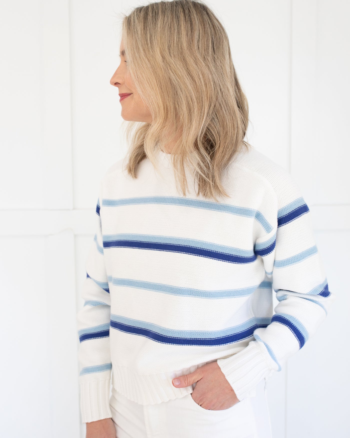 Adına Everyday Sweater Pacific Stripe by PISTOLA