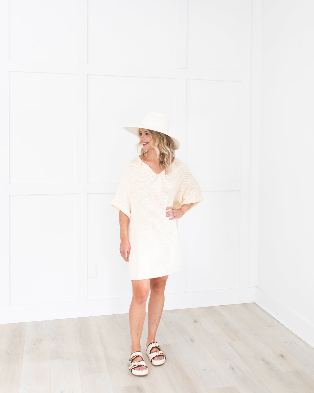 Ivory Knit Coverup