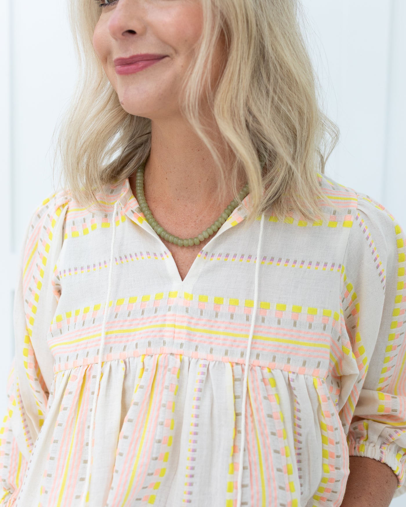 Pink and Yellow Aztec Blouse Ophelia