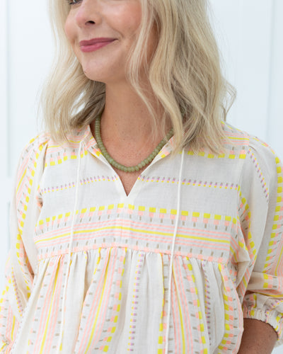 Pink and Yellow Aztec Blouse Ophelia