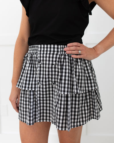Black Ruffle Sleeve Top