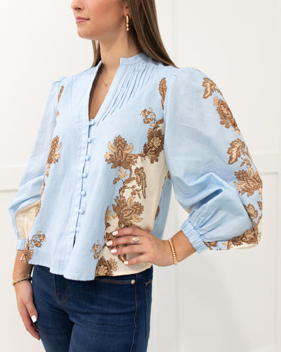 Taylor Blouse in Ice Bloom