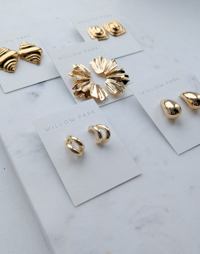 Gold Double Hoop Earrings